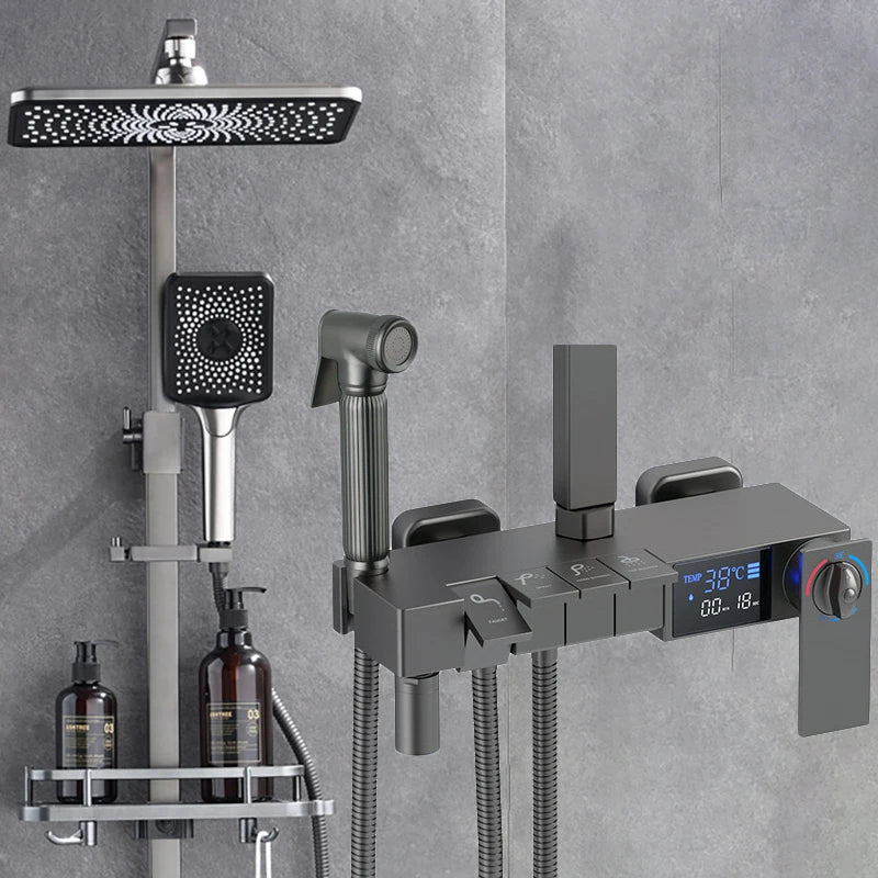 12 Inch Rainfall Shower System Bathroom Luxury Thermostatic