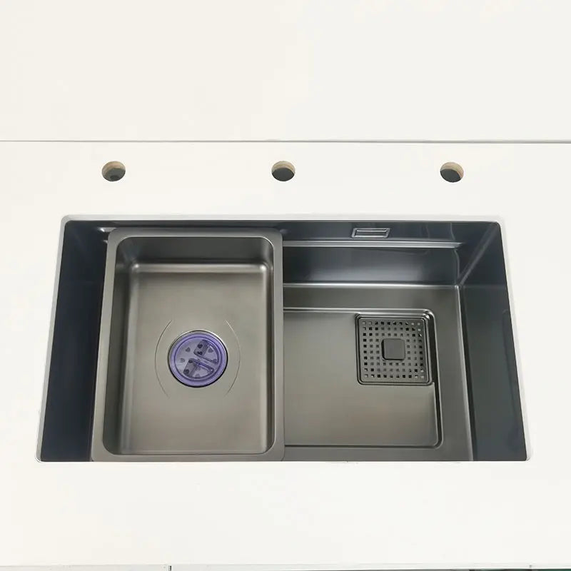 Undermount Or Above Mount Sink Matt Black Nano