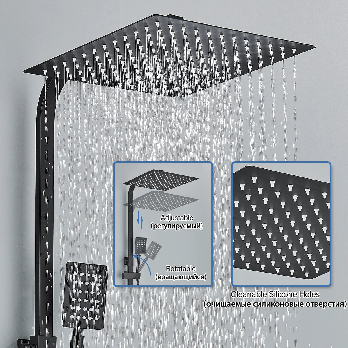 Brass Shower Faucets Bathroom Shower Mixer Crane Bidet