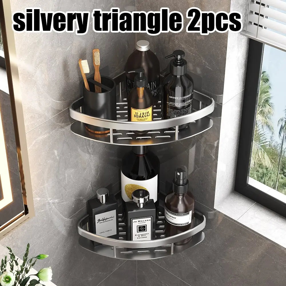 Wall Mounted Rectangular Rack Wall Mounted Shower Shampoo