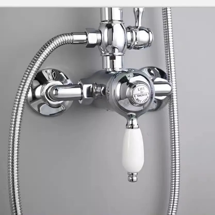 Tuqiu Bathroom Shower Faucet Brass Bathroom Rainfall Shower