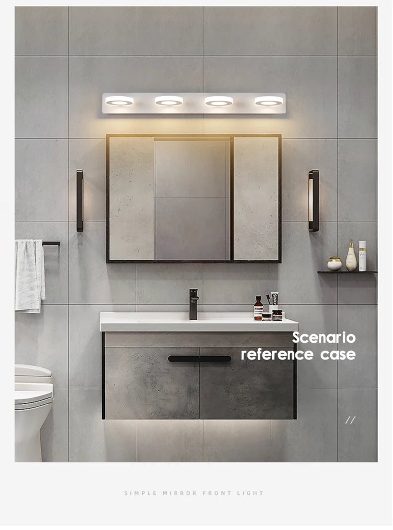 Led Bathroom Mirror Wall Lamp Vanity Light Waterproof