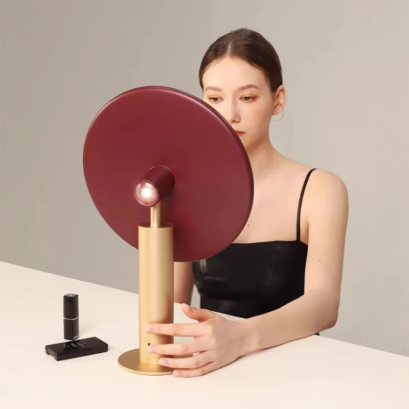 Muid Metal Mirror Desktop Led Smart Vanity Mirror