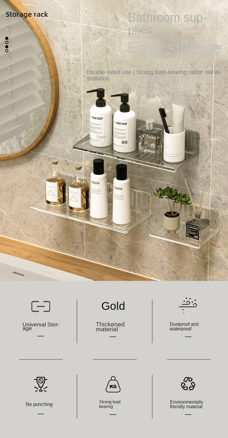 3478 Bathroom Mirror Cabinet Storage Box Wall-Mounted Washstand