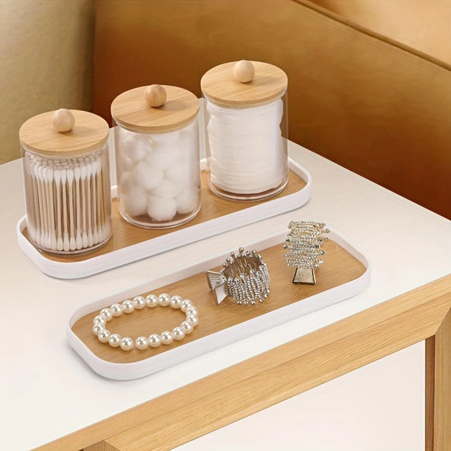 1pcs/2pcs Bathroom Vanity Tray Rectangle Bathroom Tray Counter