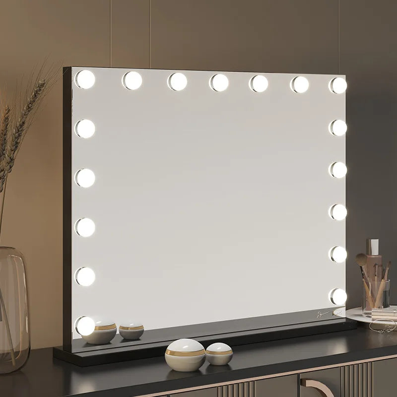 European Square Mirror Hollywood Makeup Mirror Light Bulb