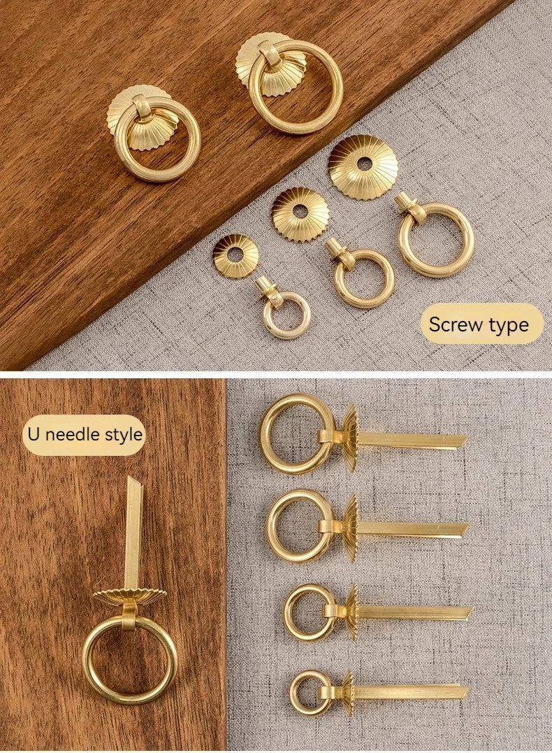 Chinese Medicine Cabinet Circular Ring Tea Can Pull