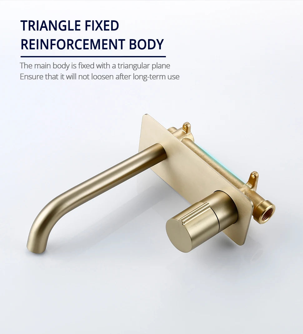Bathroom Vanity Sink Mixer Cover Plate Cold Wall-Mount