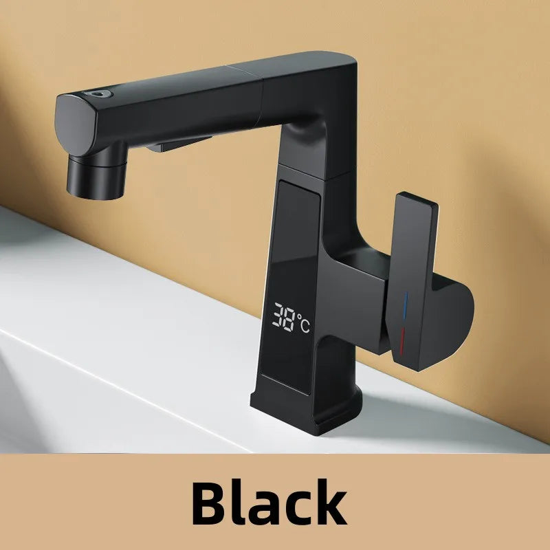 Led Bathroom Faucet Intelligent Temperature Sensor Digital