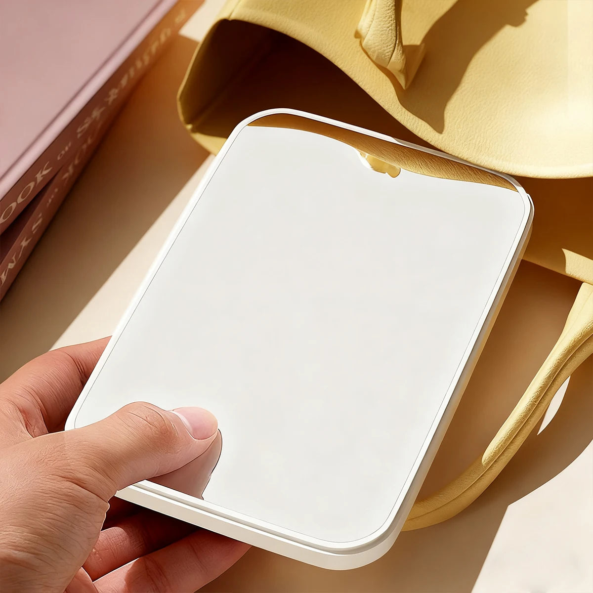 Pink/White Makeup Mirror Foldable Travel Makeup Mirror Am