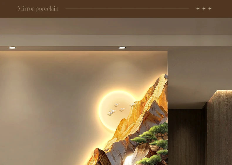 Backed By Jinshan Luxury Vanity Wall Lamp Painting
