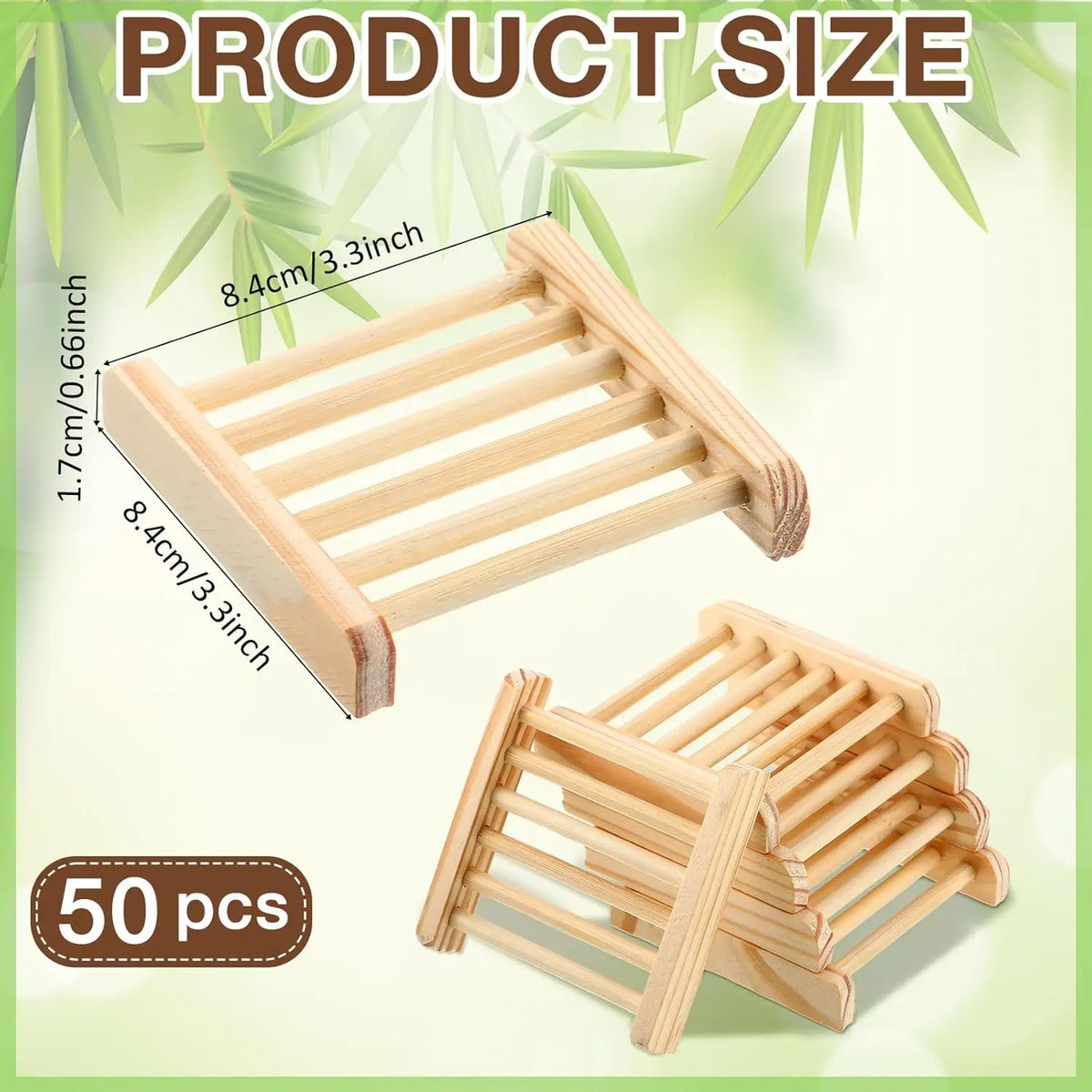 30-150pcs Soap Saver Wood Soap Dish Bulk Hotel