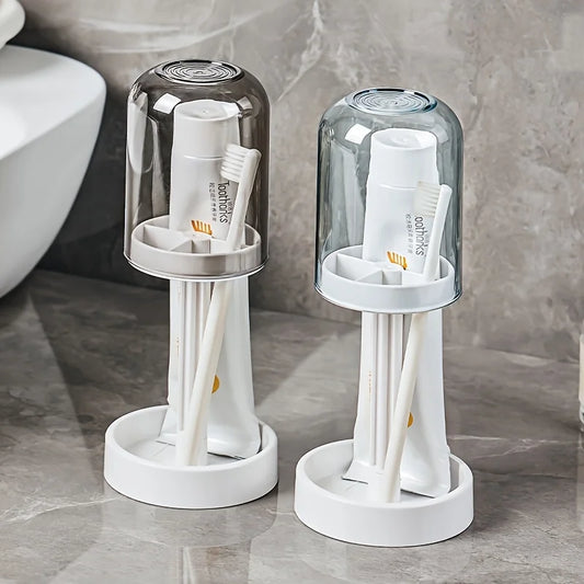 Bathroom Vanity Organizer Rack Toothbrush Cup Holder Sink