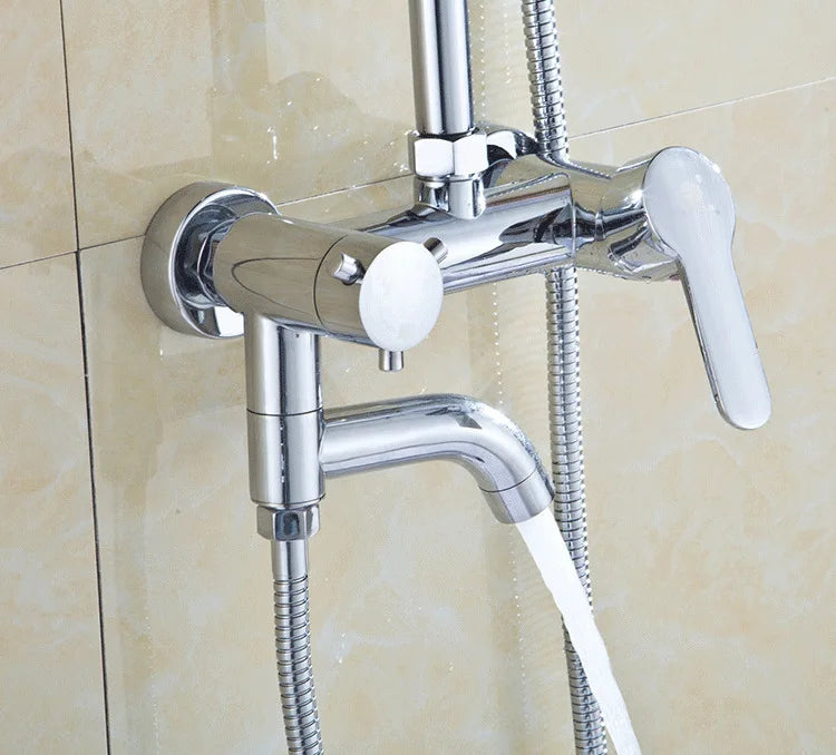 Bathroom Shower Faucet Bathtub Faucet Mixer Tap Chrome