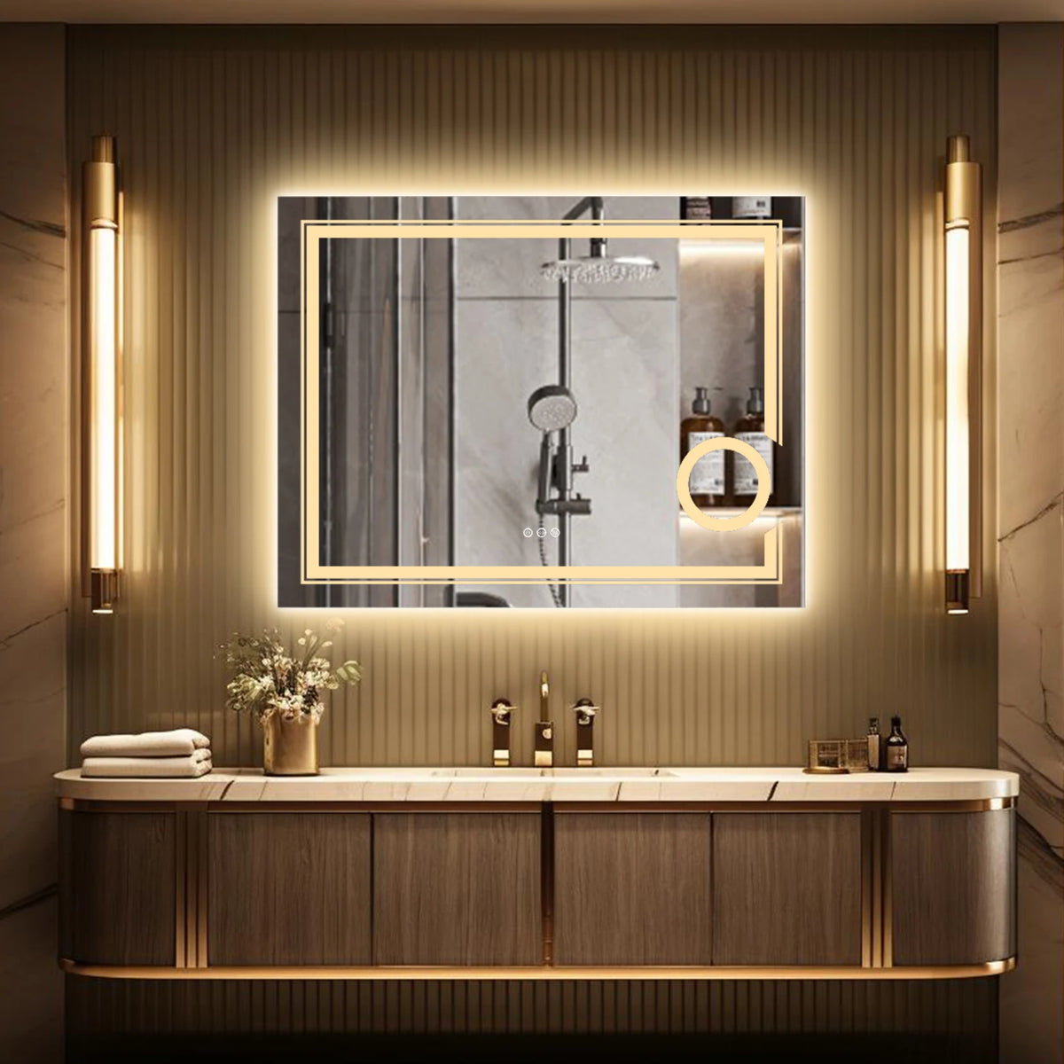 Wisfor Led Lighted Smart Bathroom Mirror 3x Lighted