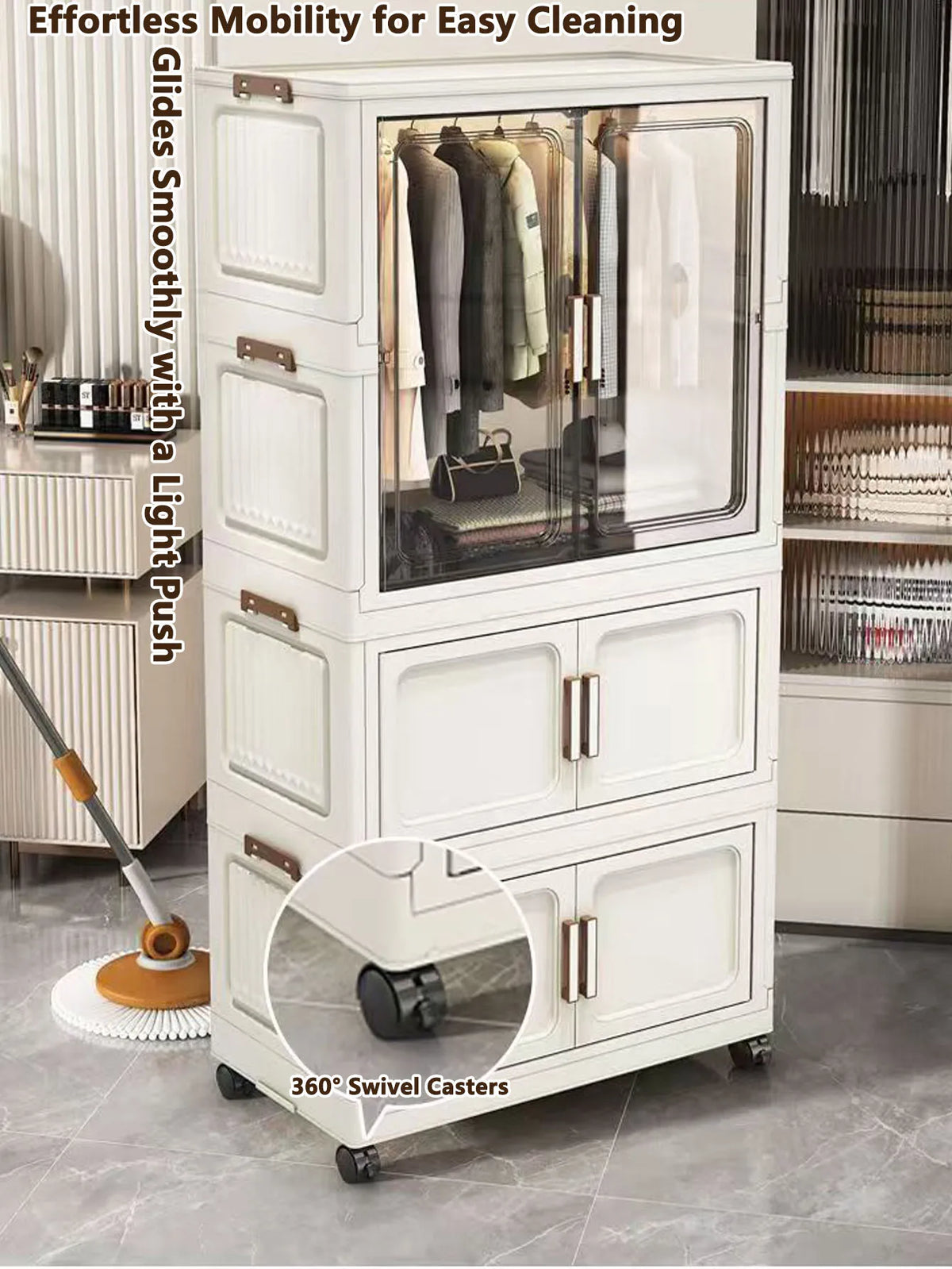 Multi-Functional Folding Storage Cabinet Office Bathroom