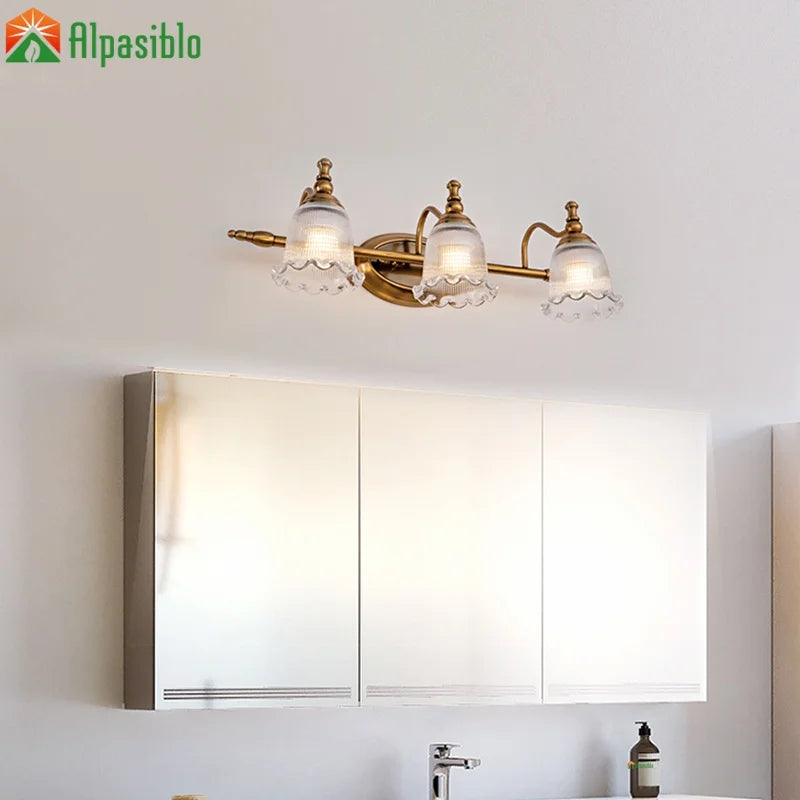 3head Mirror Front Lamp Modern Wall Light Bronze