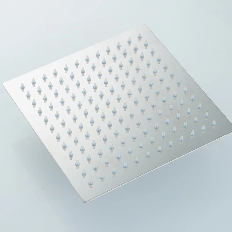Becola 16inch 40cmx40cm Square Stainless Steel Ultra-Thin Shower