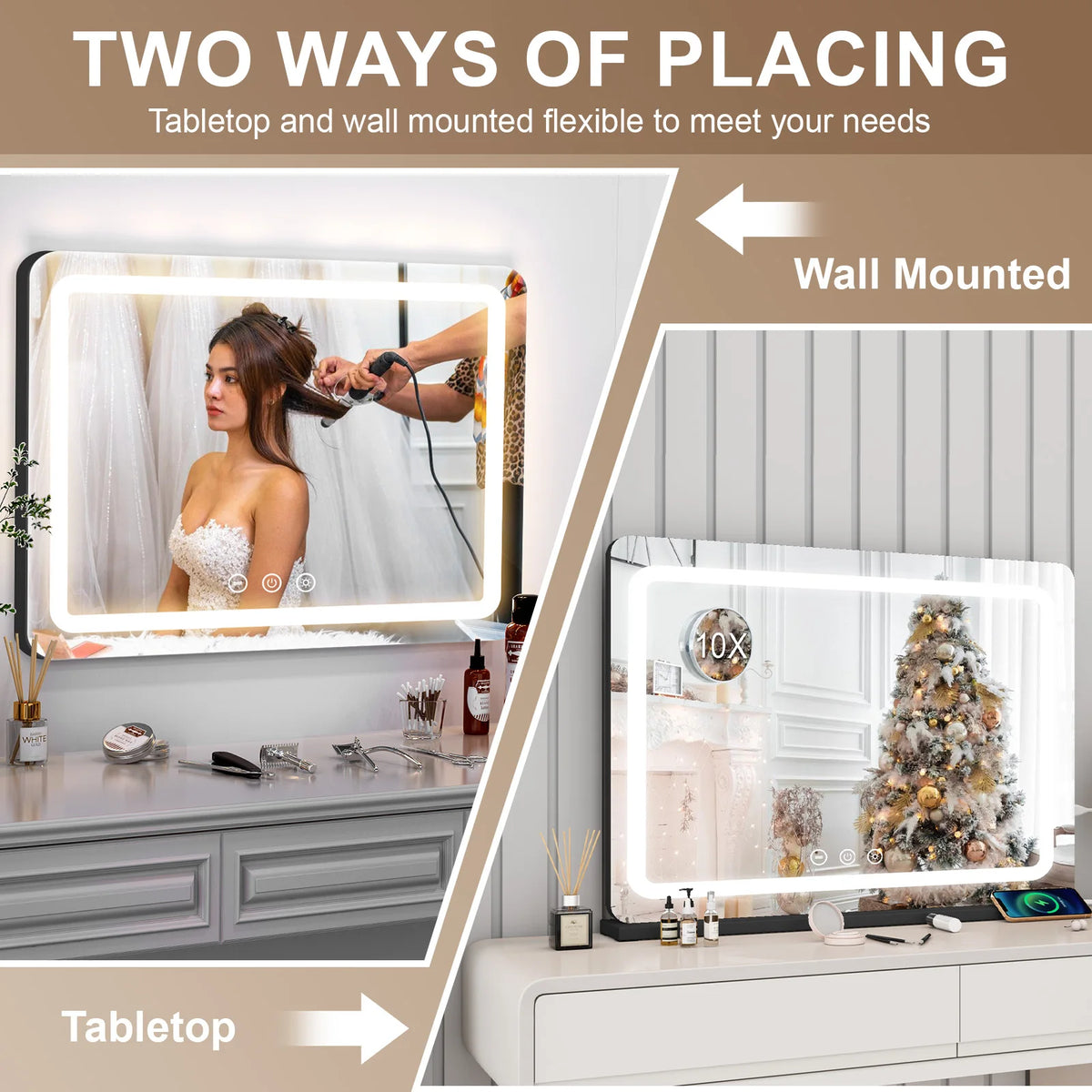 Extra Large Hollywood Vanity Mirror Led Lights Color