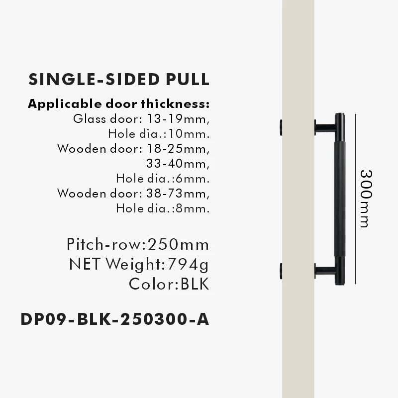 Nurlin Brass Door Double Sided Linear Striped Pull