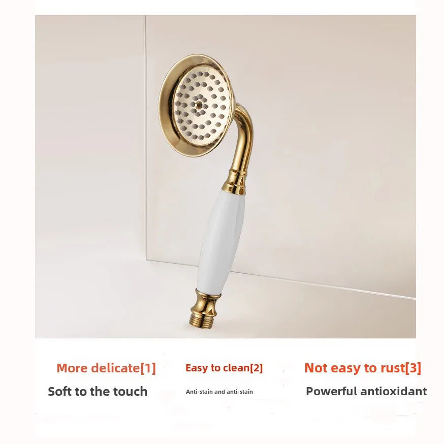Vintage Shower System Brass Lightweight Luxury Gold Shower