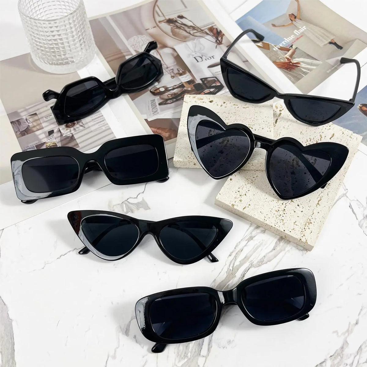 12-100pcs Wedding Bridal Heart Shaped Sunglasses Party Favors