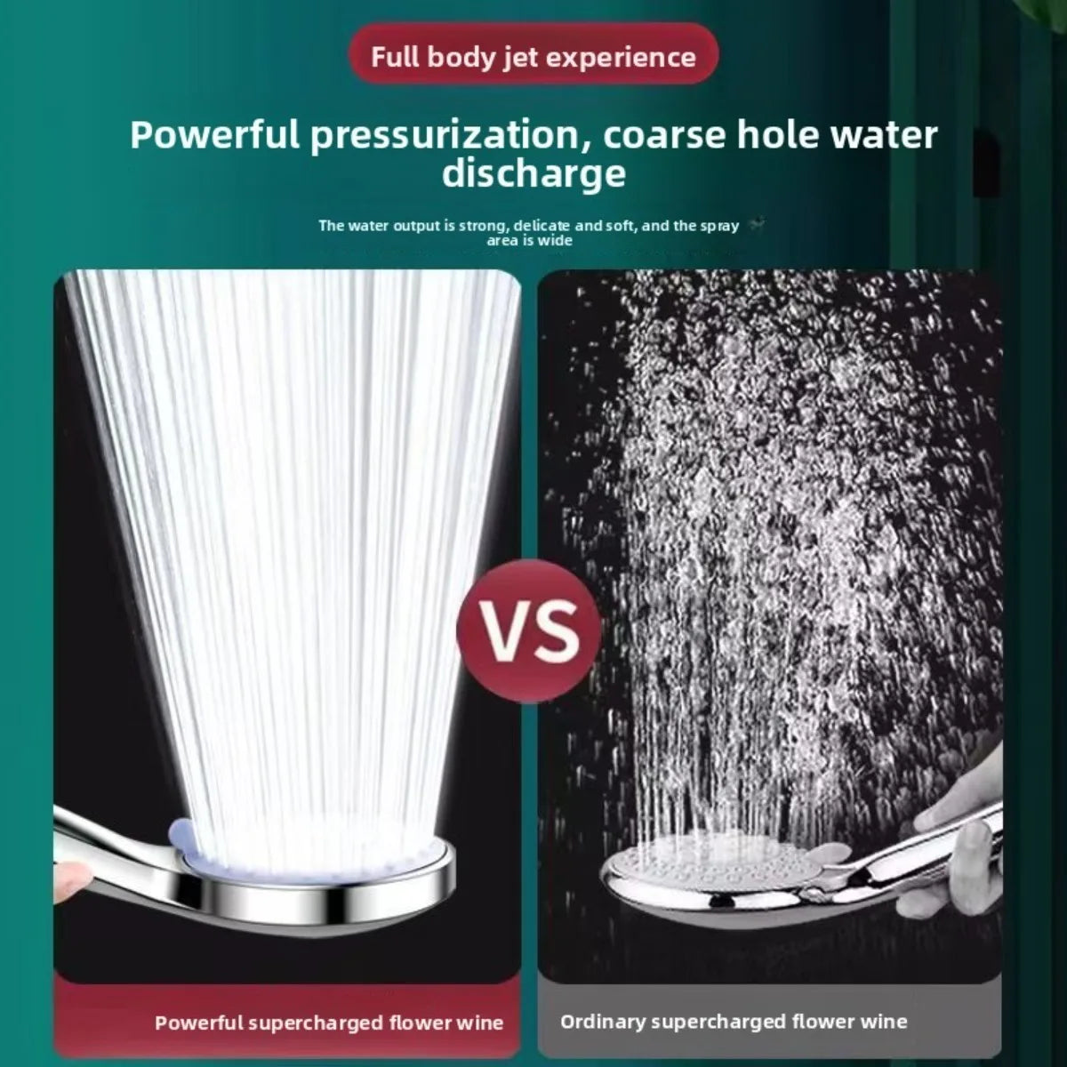 Modes Rain Shower Head High Pressure Hand Held