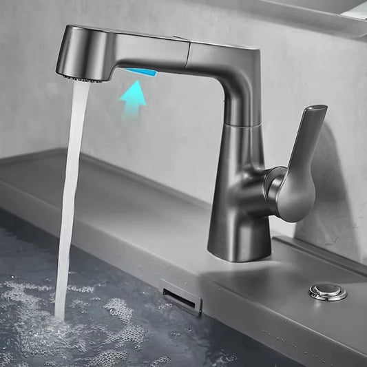 Rotary Pull-Out Type Bathroom Faucet Cold Water Outlet