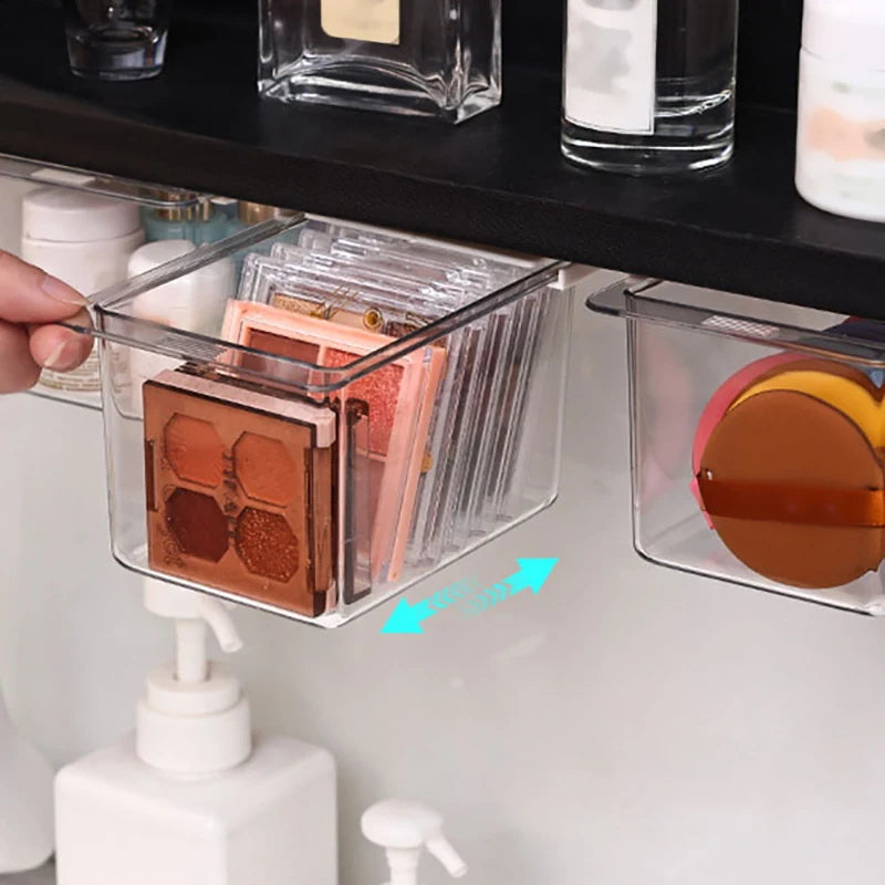 Transparent Bathroom Cotton Stick Makeup Cotton Bathroom Pull-Out