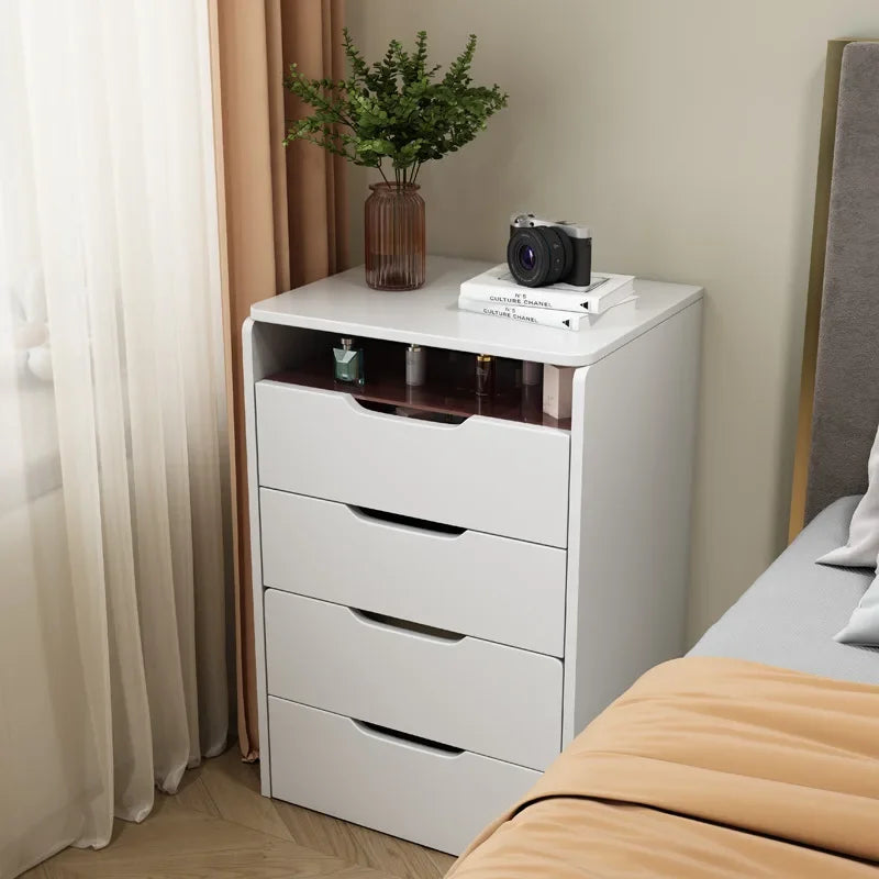 Modern White Wood Dresser Nightstand Bedroom Makeup Vanity