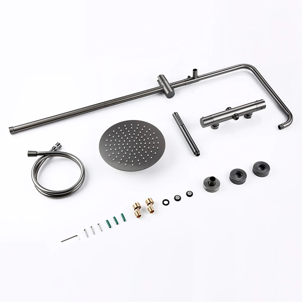 Thermostatic Shower Faucet Rain Head - 16 Inches