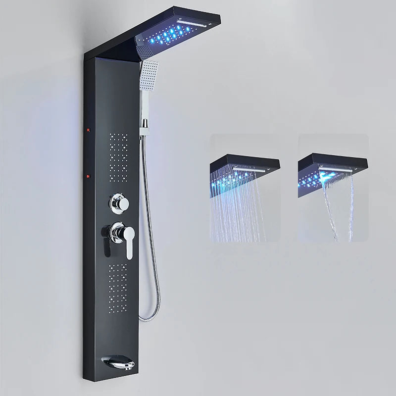 Ulgksd Bathroom Shower Panel Led Light Bathroom Faucet
