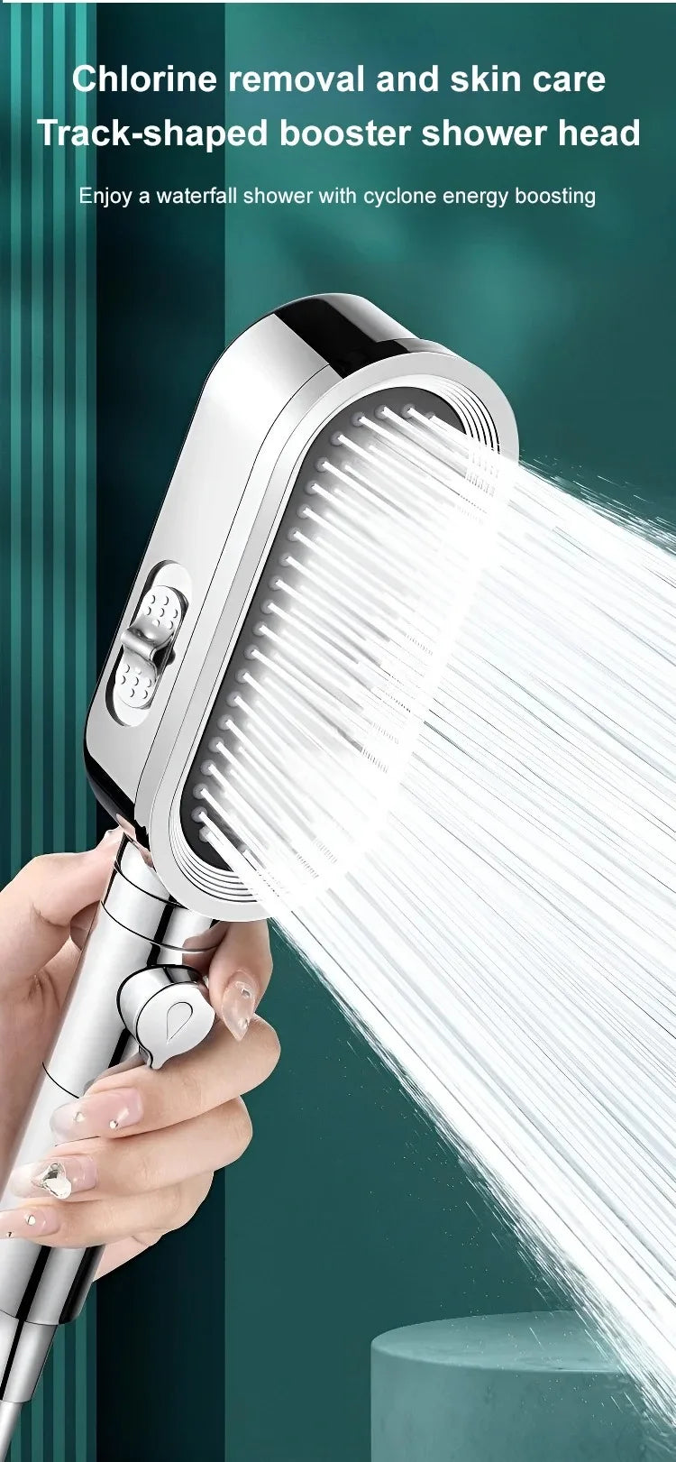 High Pressure Shower Head Modes Adjustable Spray Massage