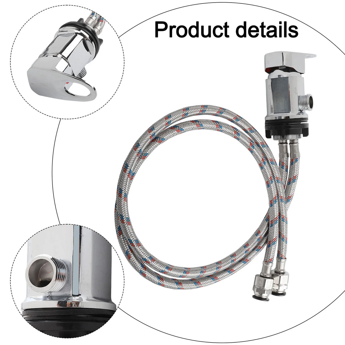 12 Rv Shower Mixer Tap Outlet 800mm Tails