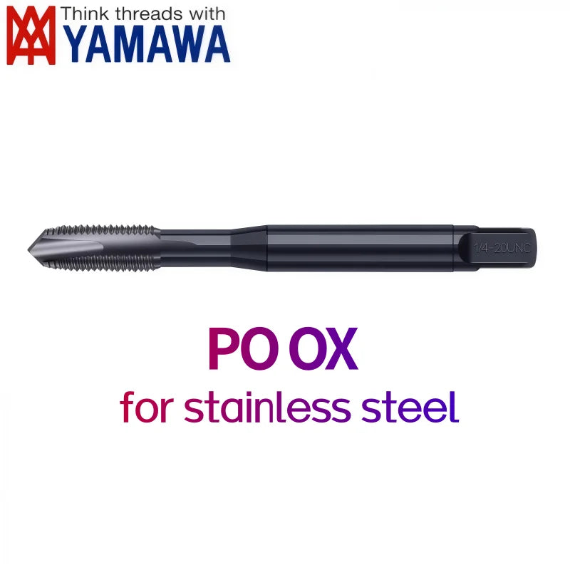 Japanese Yamawa Metric Spiral Fluted Tap Black Stainless