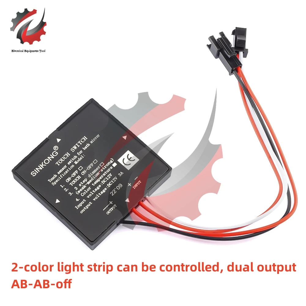 Dc 5-12v Bathroom Mirror Switch Led Inductive Dimming
