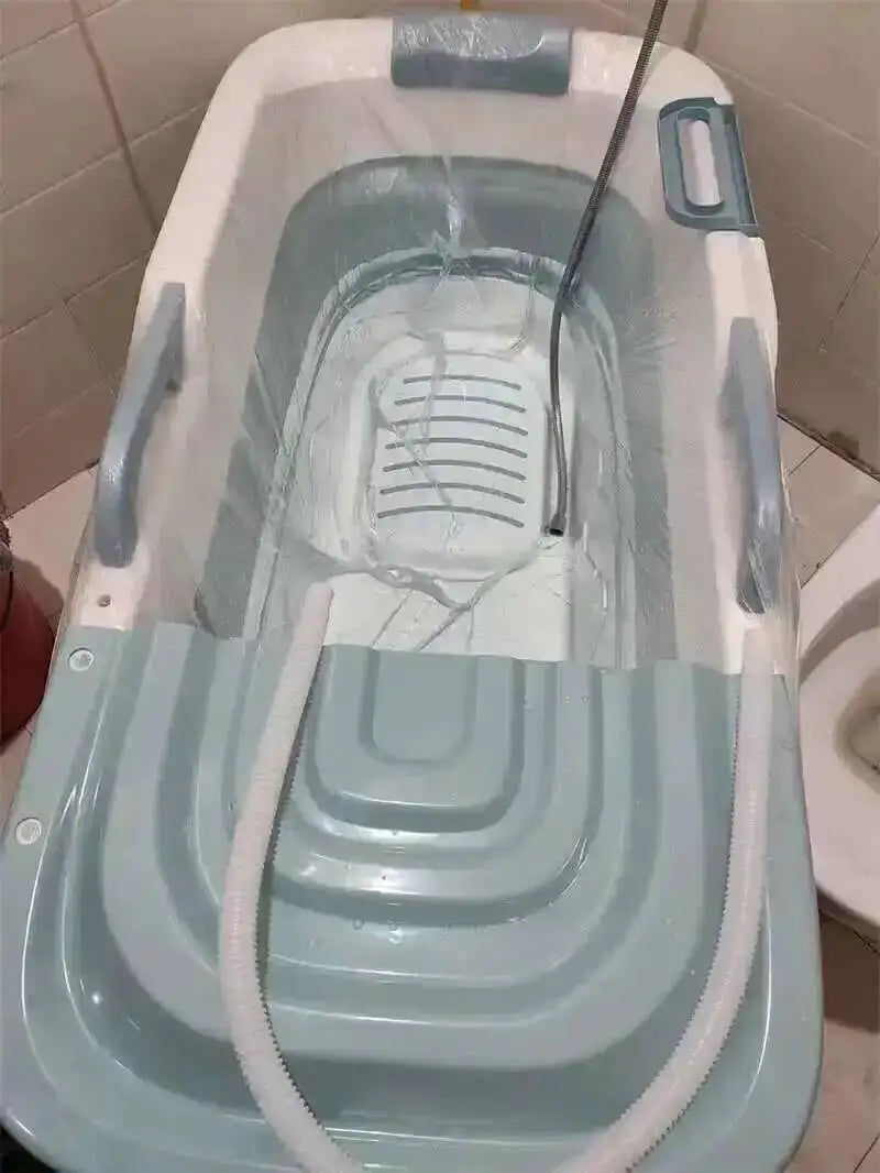 Tub Bathtubs Adult Folding Bathtub Foaming Simple Adult