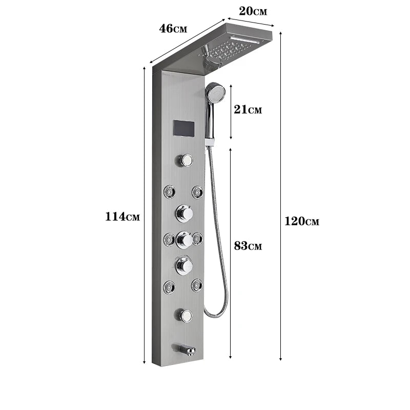 Led Light Bathroom Shower Faucet Led Rainfall Shower