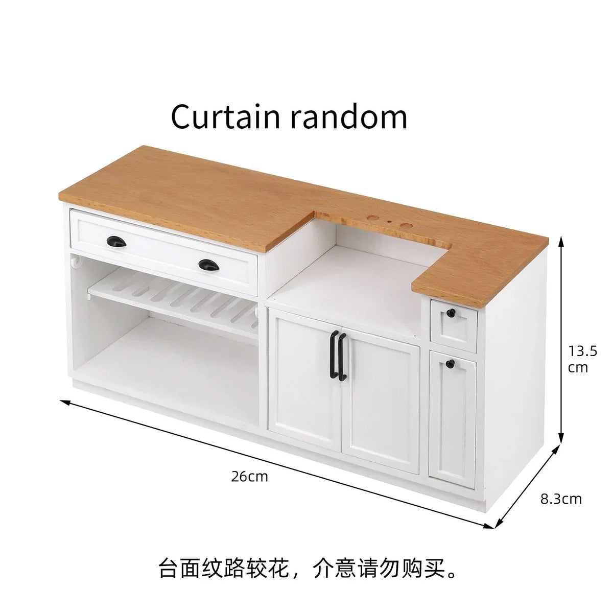 1/6 Scale Dollhouse Miniature Furniture Wooden Shelf Cabinet