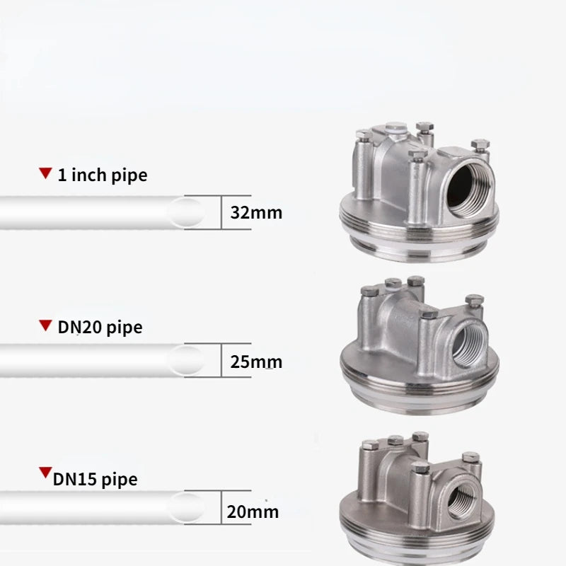 1pc 304/316 Stainless Steel Prefiler Water Filter Industrial