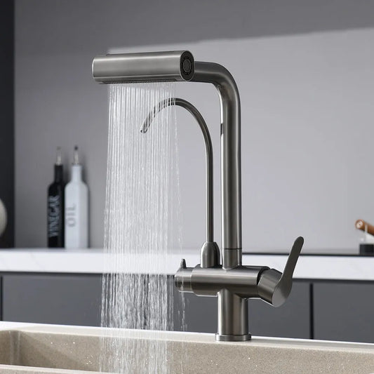 Waterfall Faucet Multi-Functional Mode Pure Cold Water Faucet