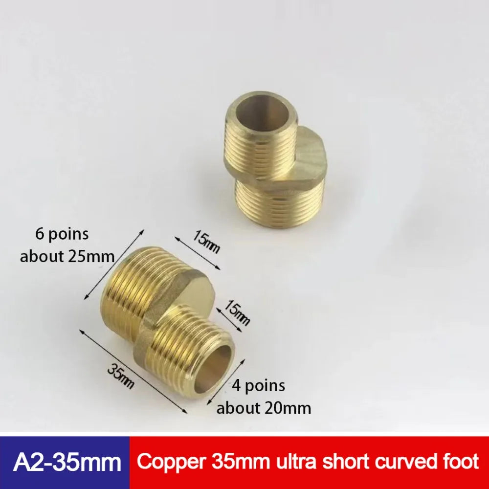 1pc Copper Angled Curved Foot Lengthened Angle Adjustment
