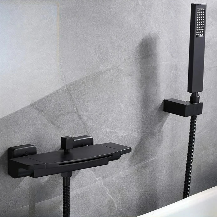 Brushed Gold Bath Shower Faucet Brass Bathtub Faucet