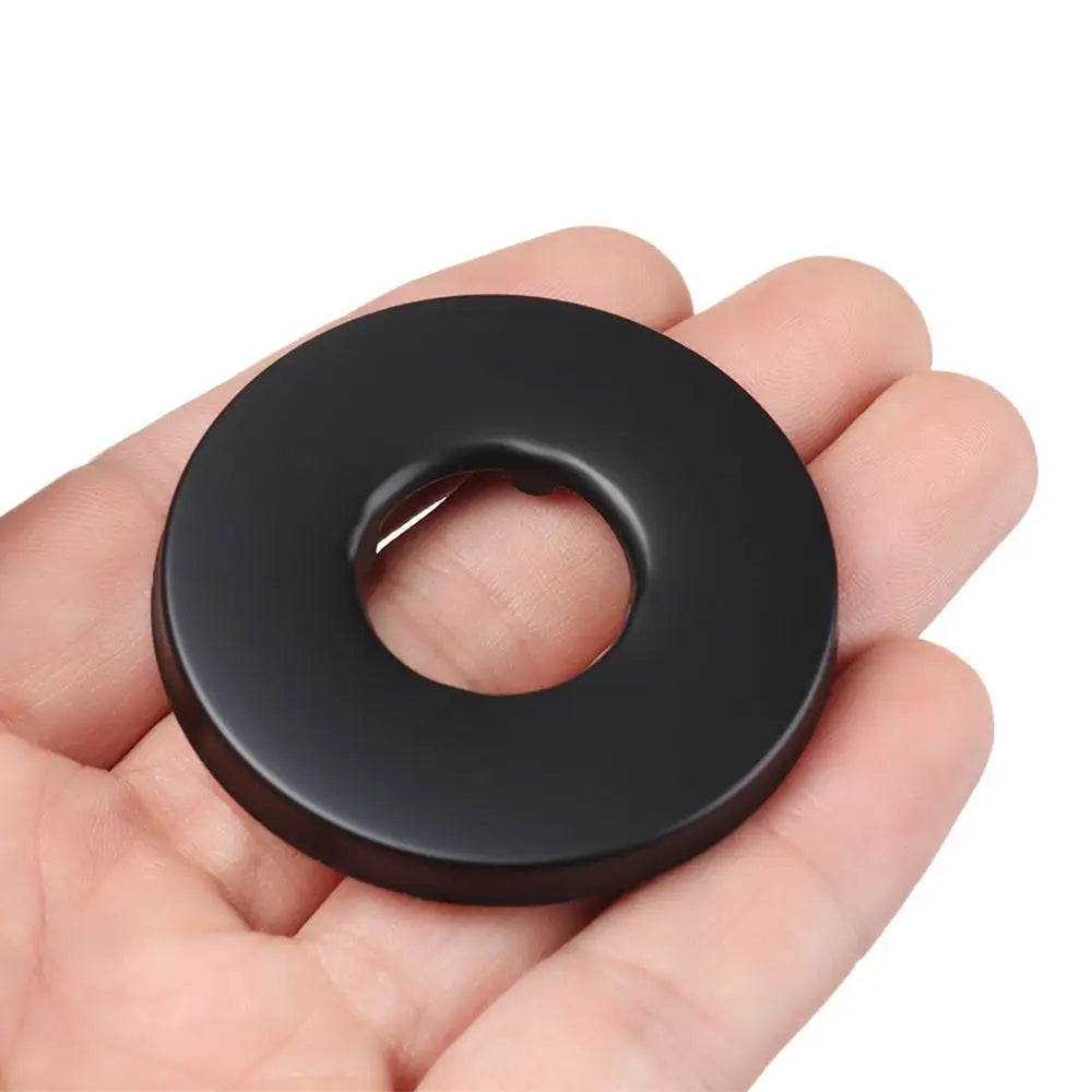 1pcs Black Shower Faucet Decorative Cover Chrome Finish