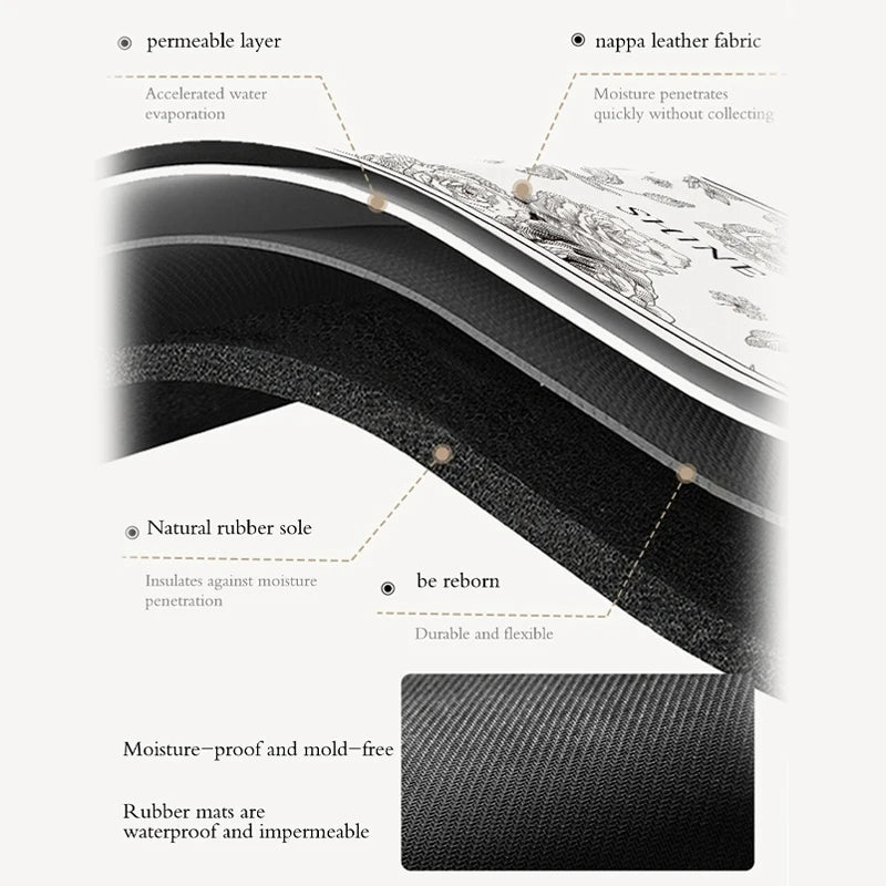 Classic Diotomite Sink Faucet Table Mat Toilet Drain