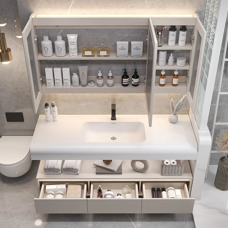 Bathroom Furniture Skin Sensor Bathroom Vanity Cabinet Sink