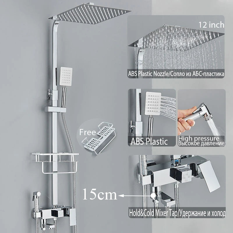Black Shower Faucet Ways Showers Faucet Systems Adjustable