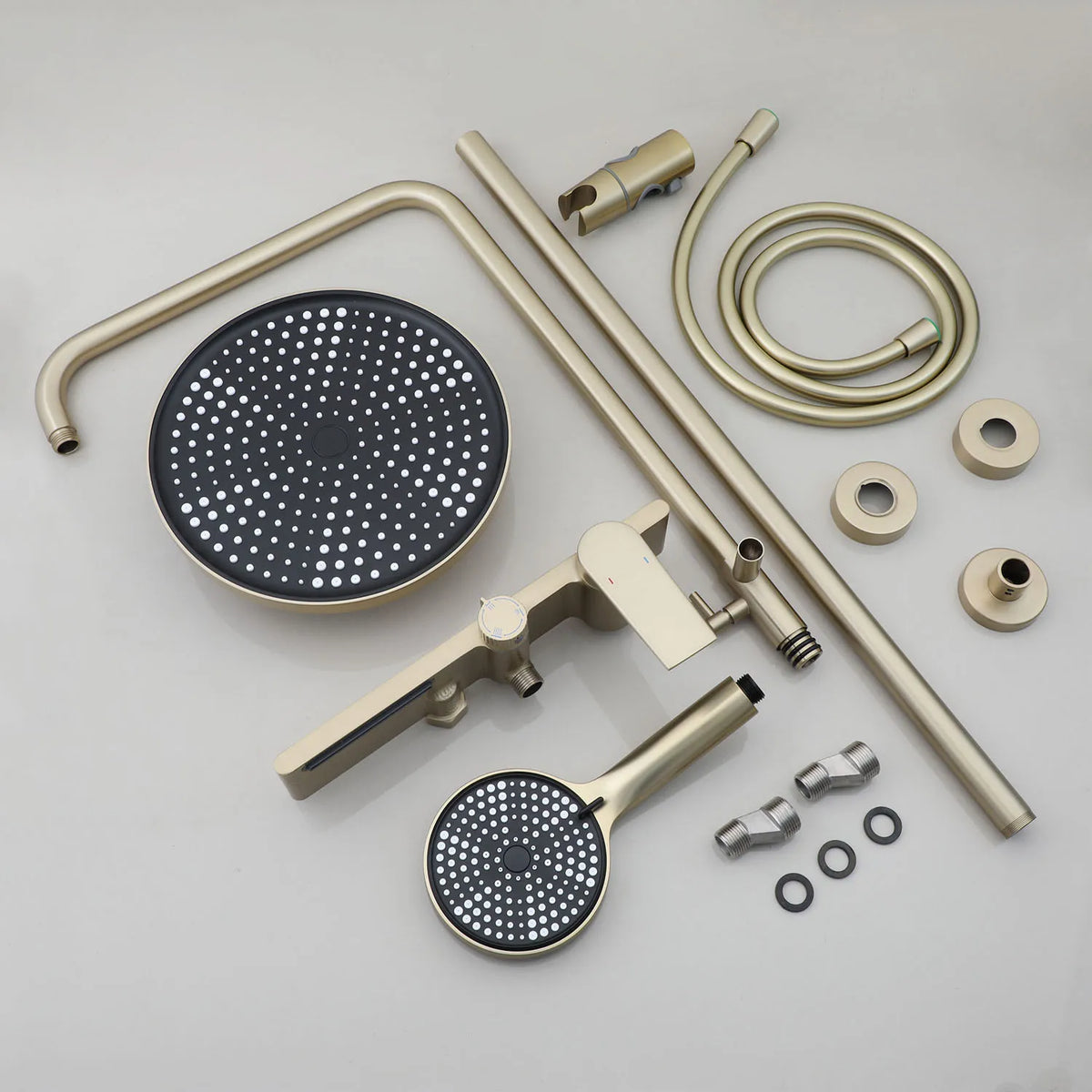 Kemaidi Brushed Gold Shower System Bathroom Shower Faucet