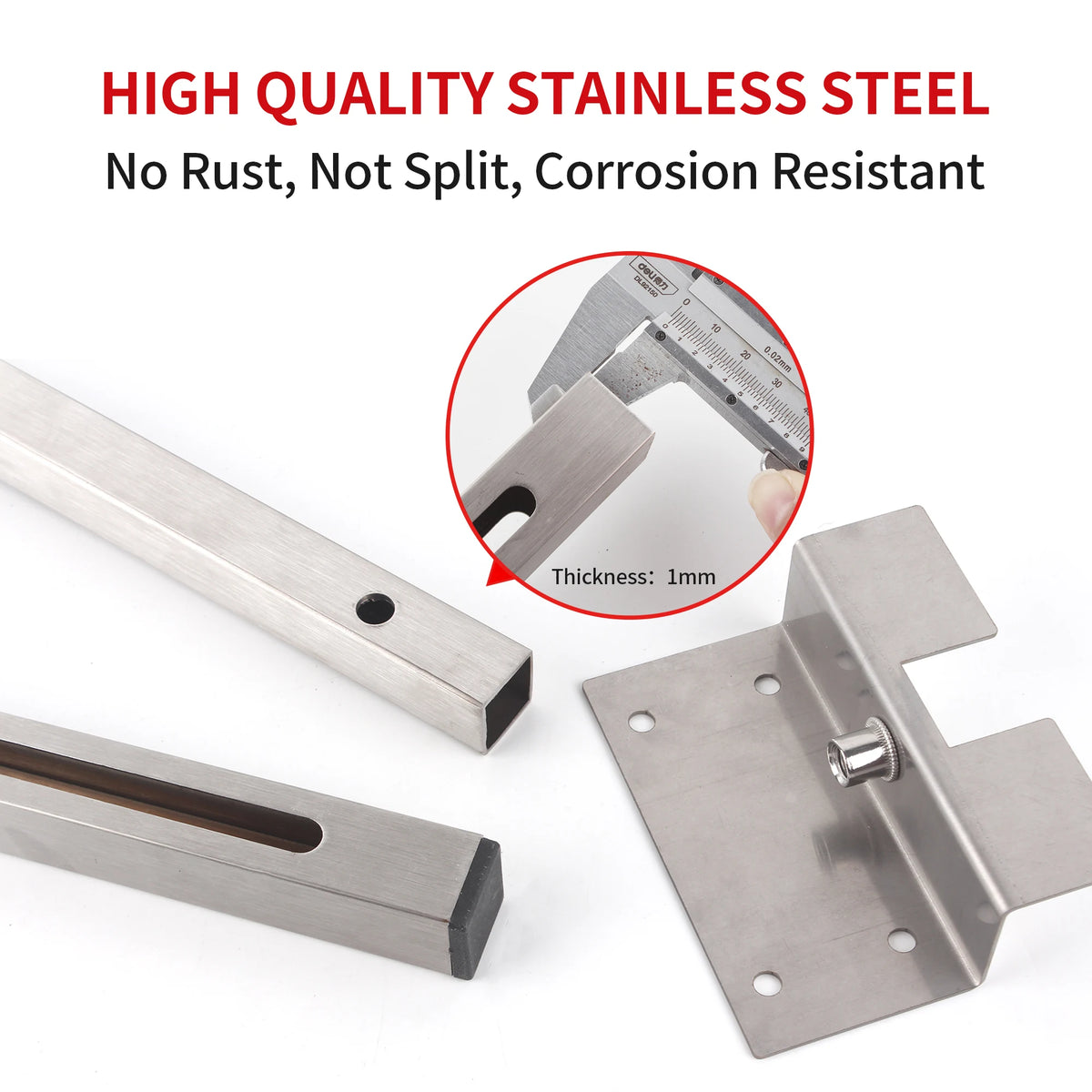 2pcs Undermount Sink Supports Brackets Adjustable Stainless Steel