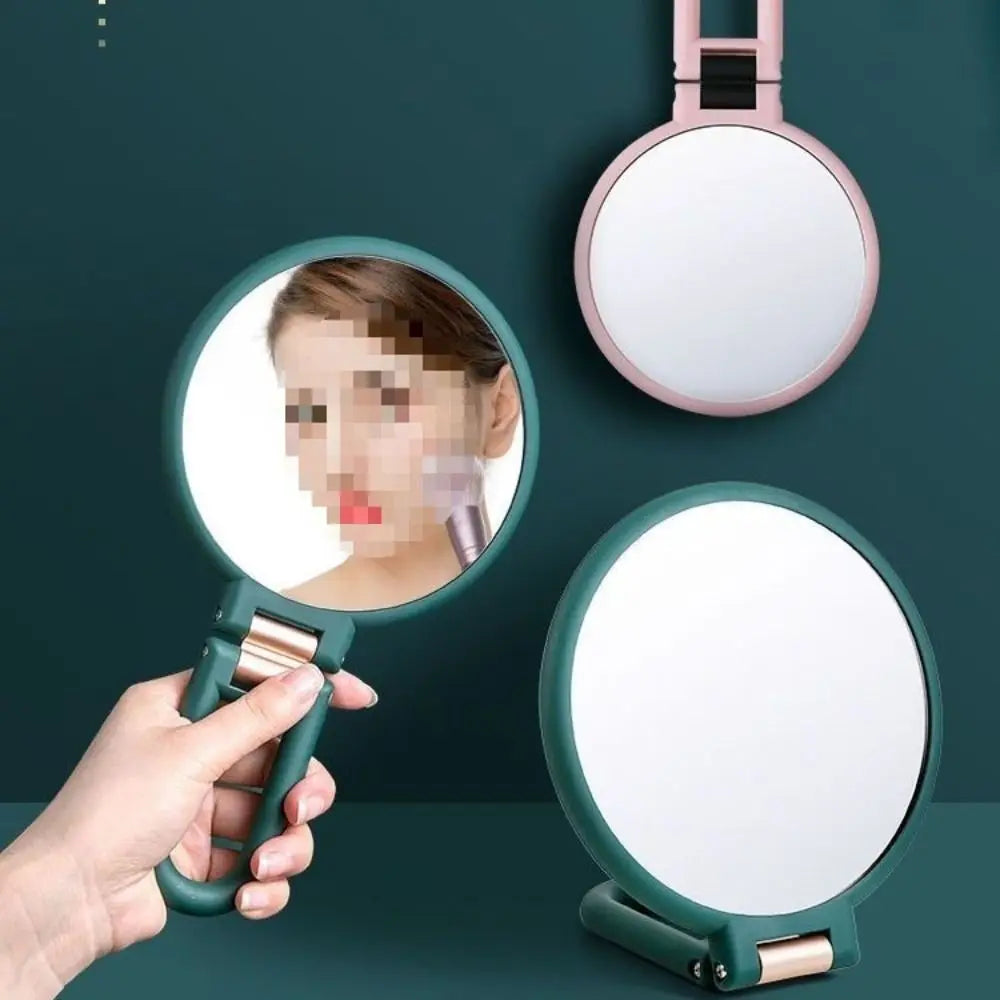 5/10/15x Handheld Mirror Rotation Adjustable Makeup Mirror Double